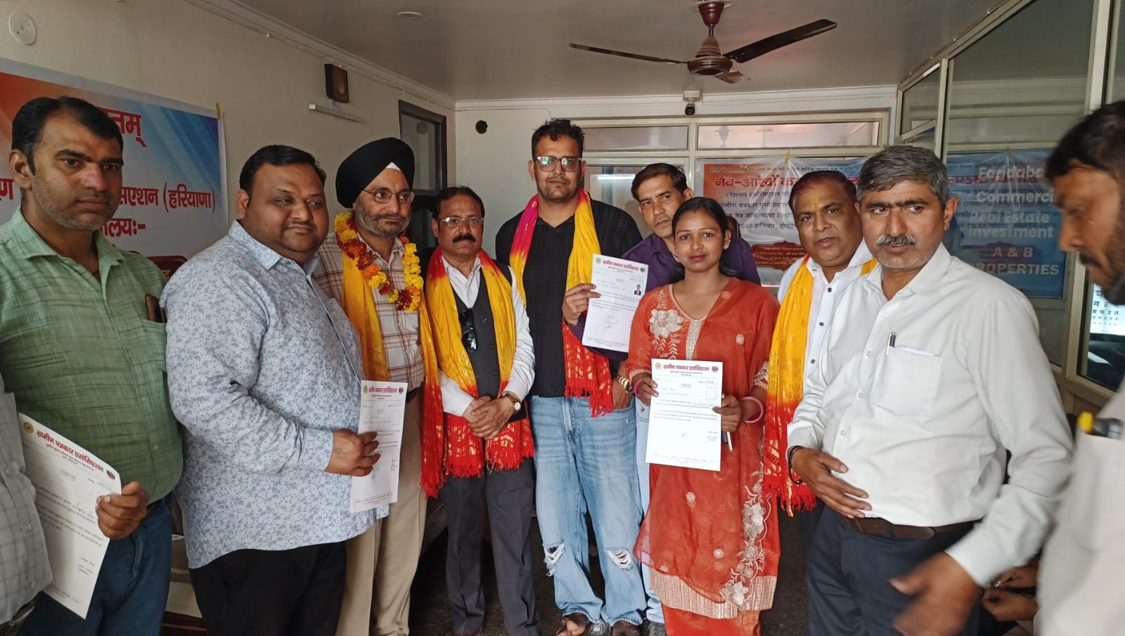 ग्रामीण पत्रकार एसोसिएशन के नवनियुक्त पदाधिकारियों को अंकित मलिक ने दी बधाई